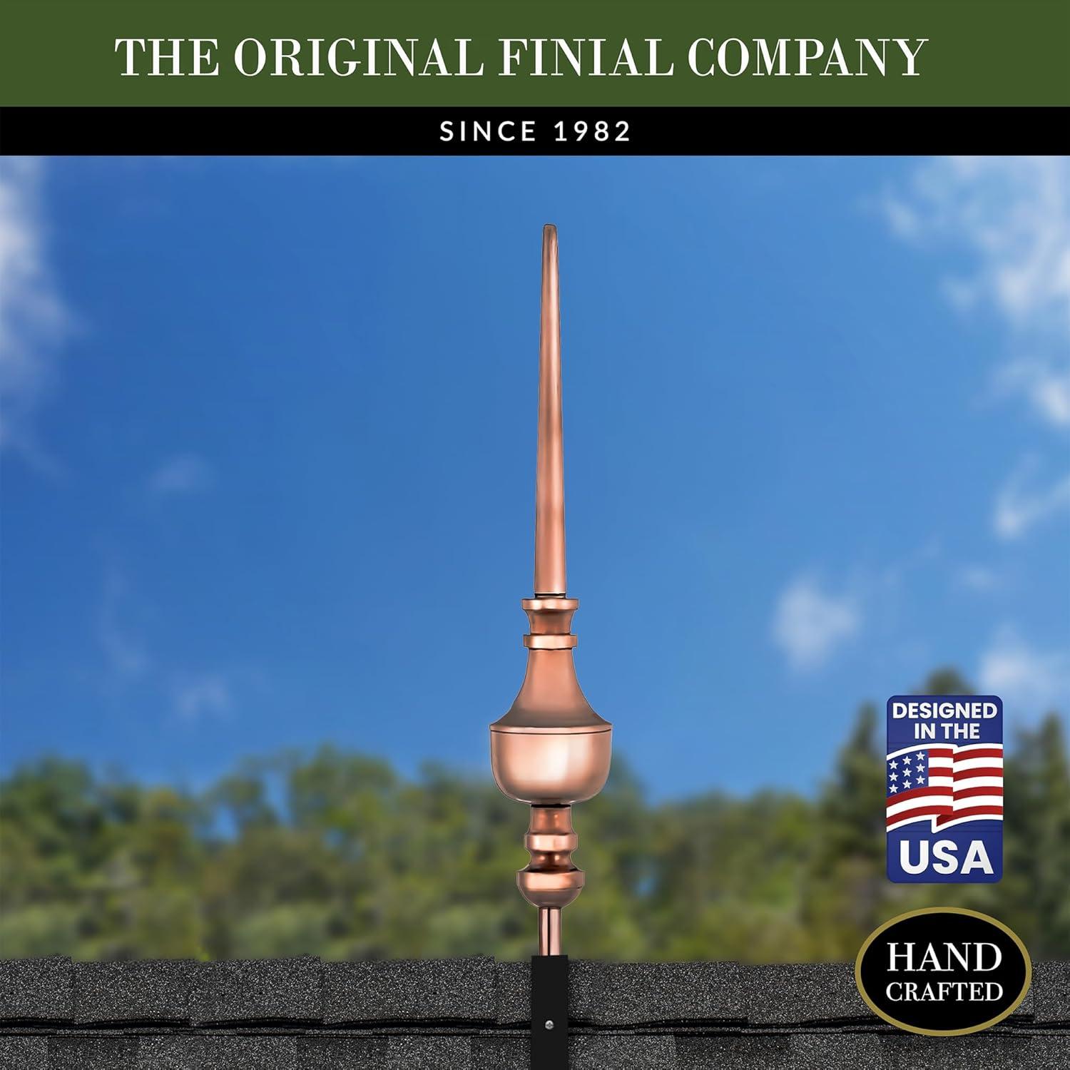 Good Directions Victoria Polished Copper Roof Finial 27 Inches Tall