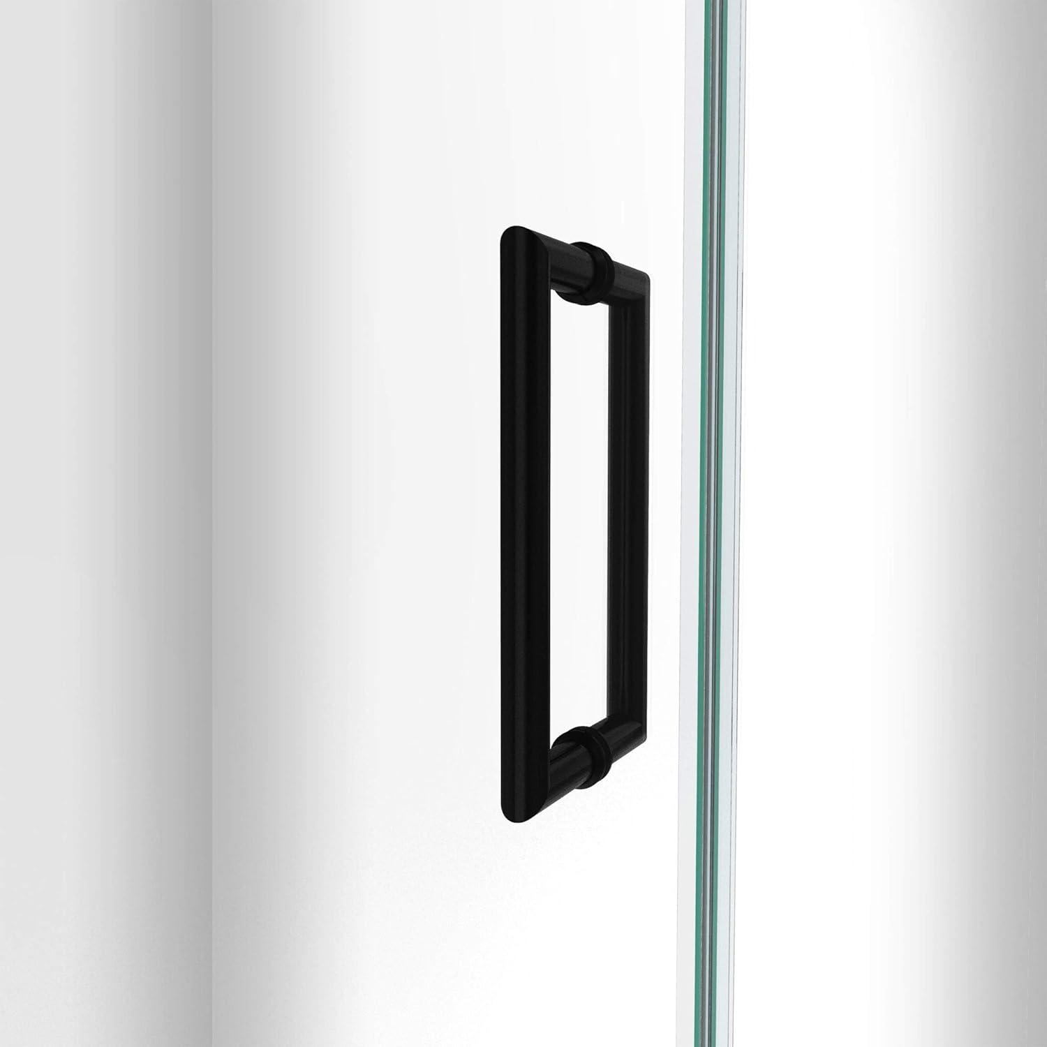 DreamLine Unidoor-LS 33-34 in. W x 72 in. H Frameless Hinged Shower Door in Satin Black
