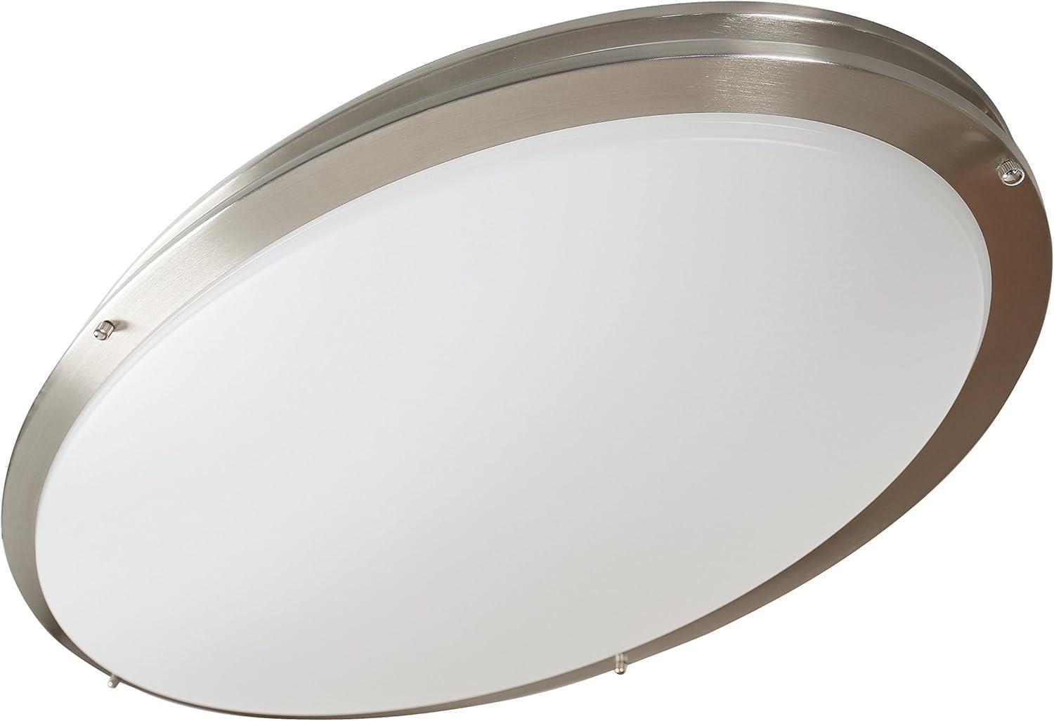 Owens 32" Brushed Nickel Contemporary LED Flush Mount Light