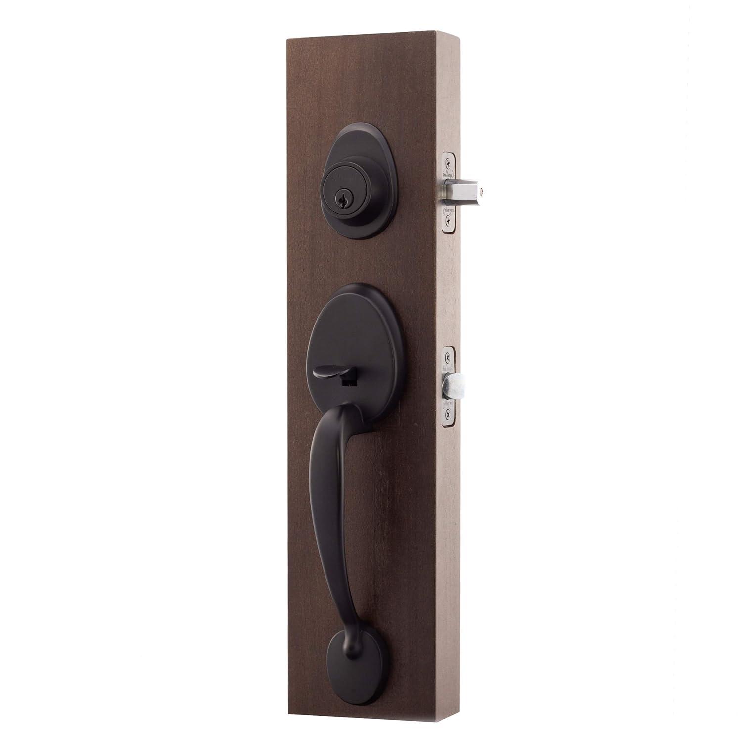 Copper Creek Copper Creek Handleset with Single Cylinder Deadbolt and Copper Creek Door Lever and Colonial Rosette