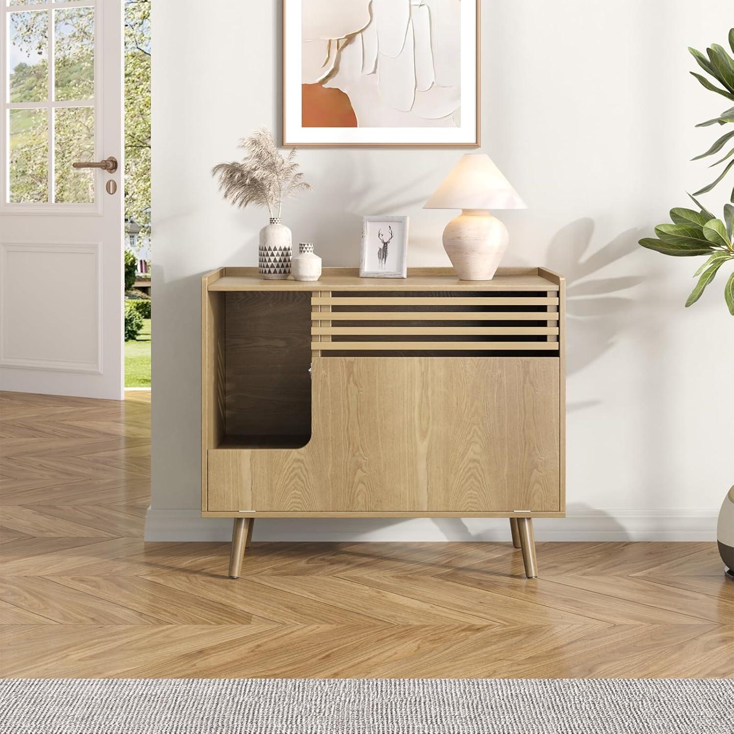 Archie & Oscar™ Cat Litter Box Enclosure With Cat Scratch Pad