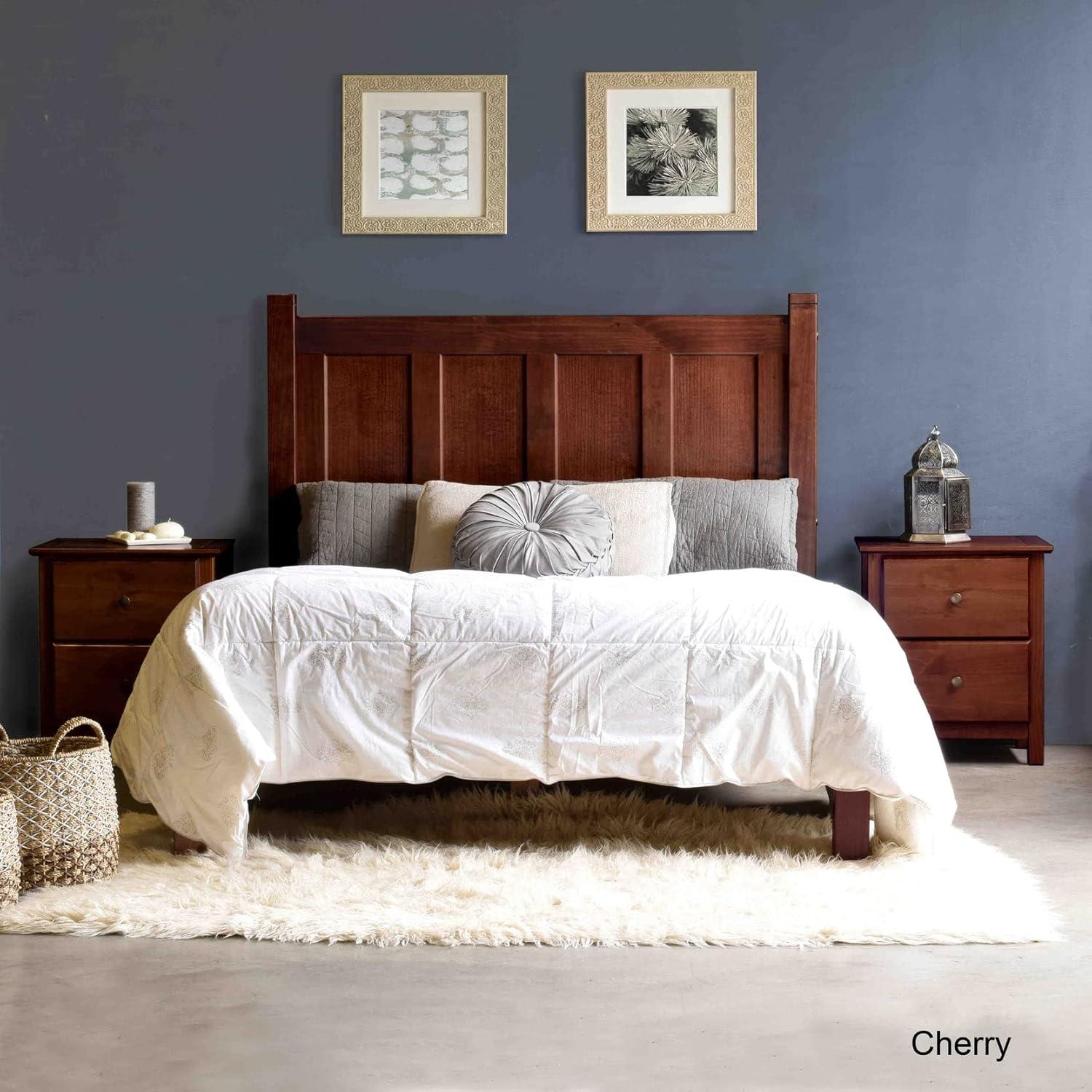 Shaker Solid Wood Panel Bed