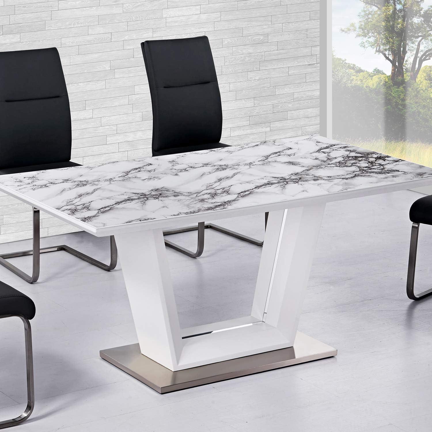 Livelynine Marble Wall Paper Kitchen Countertop Peel and Stick Wallpaper Marble Paper Self Adhesive Vinyl Roll for Bathroom Counter Dining Table Desk Furniture Renovations 16x80 Inch