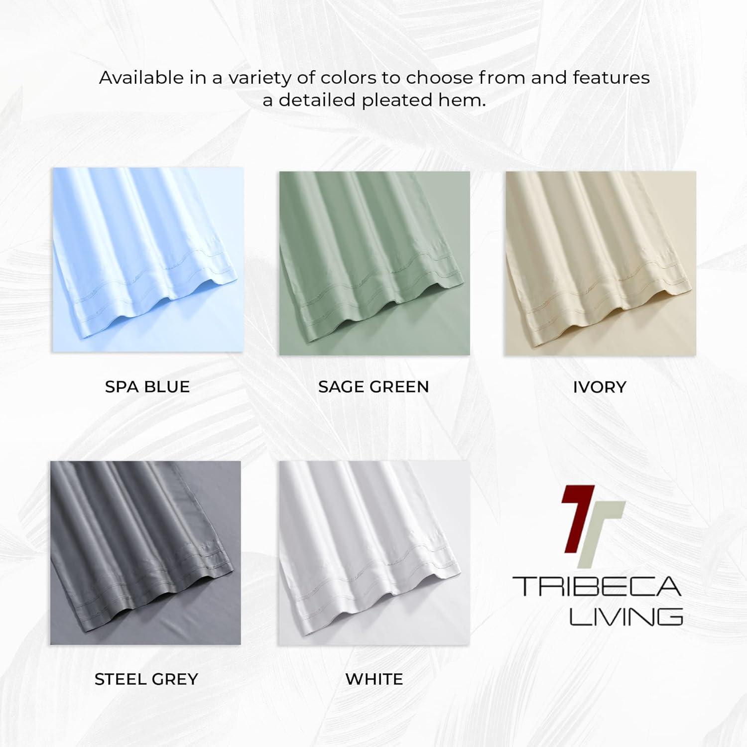 Tribeca Living BAMB300SSCKSA 300 TC Rayon from Bamboo Deep Pocket Sheet, 4 Piece Set, Sage Green