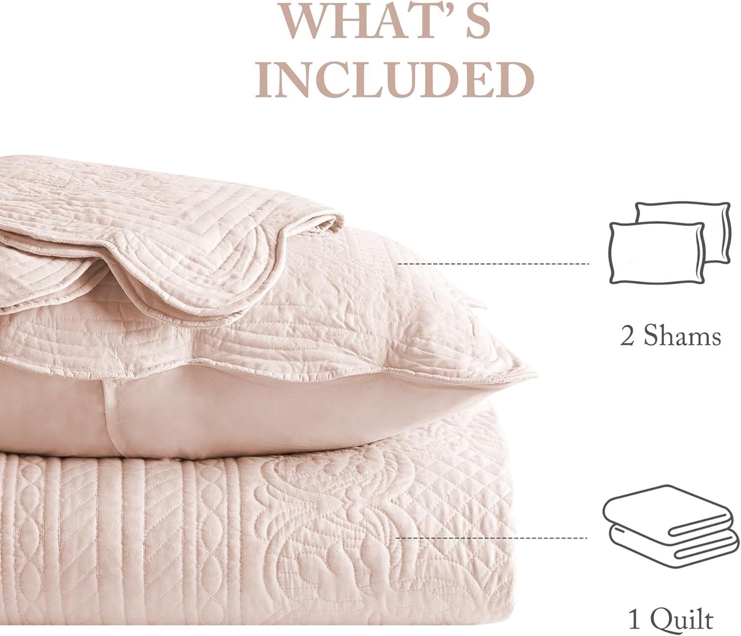 Tuscany Scalloped Edge Quilt Set