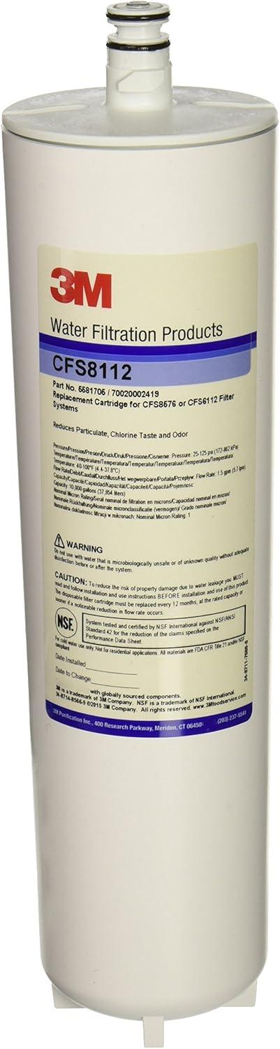 3M Cuno CFS8112 12.9" White Polypropylene Water Filter Cartridge