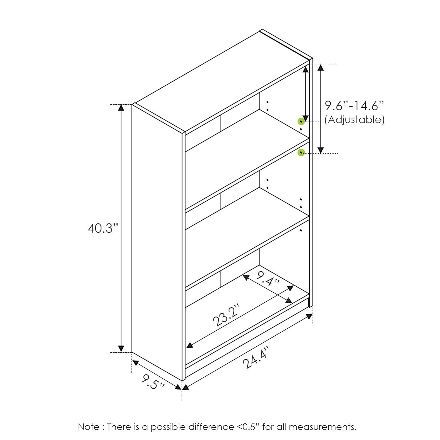 Furinno Easy Assembly 3 Cube Decorative Bookshelf Storage Display Cabinet 3-Tier Multi-functional Open Shelf,Espresso