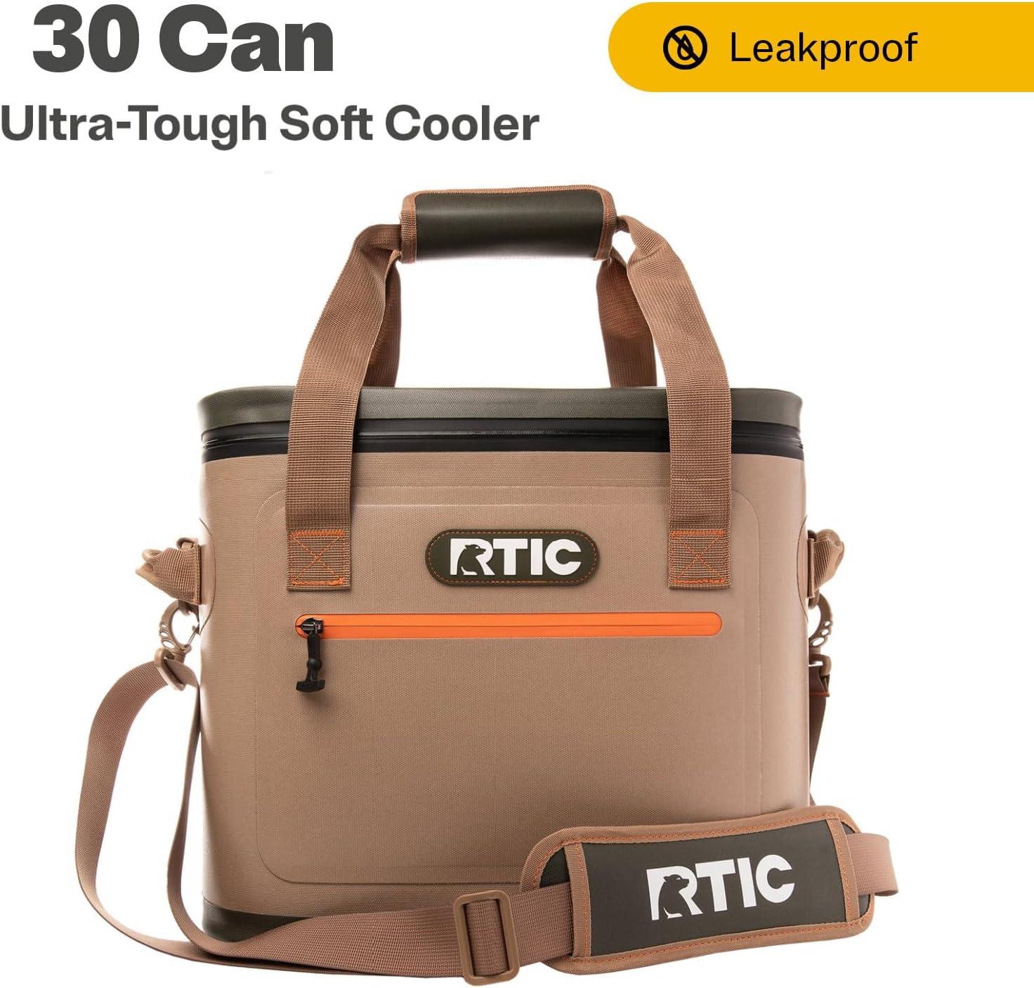 RTIC Outdoors 30 Cans Soft Sided Cooler - Tan