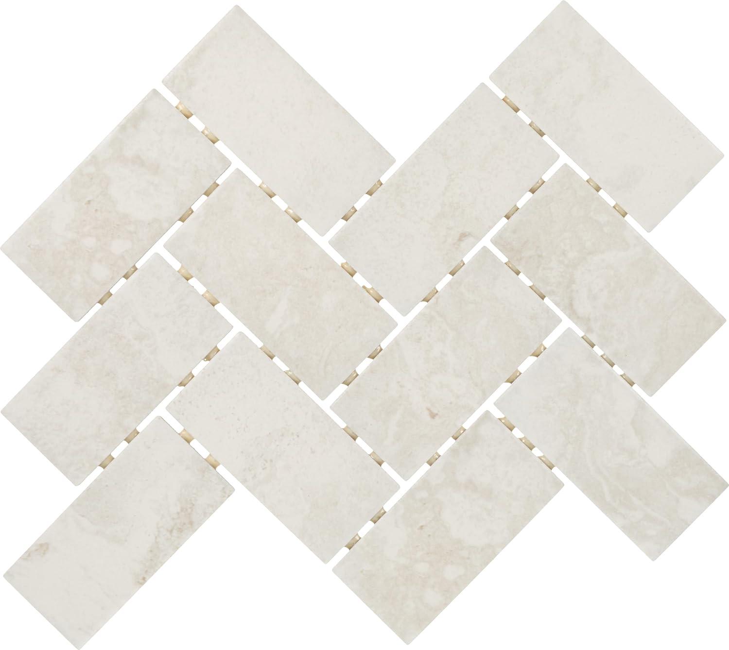 Archaia 2" x 4" Porcelain Chevron Mosaic Tile