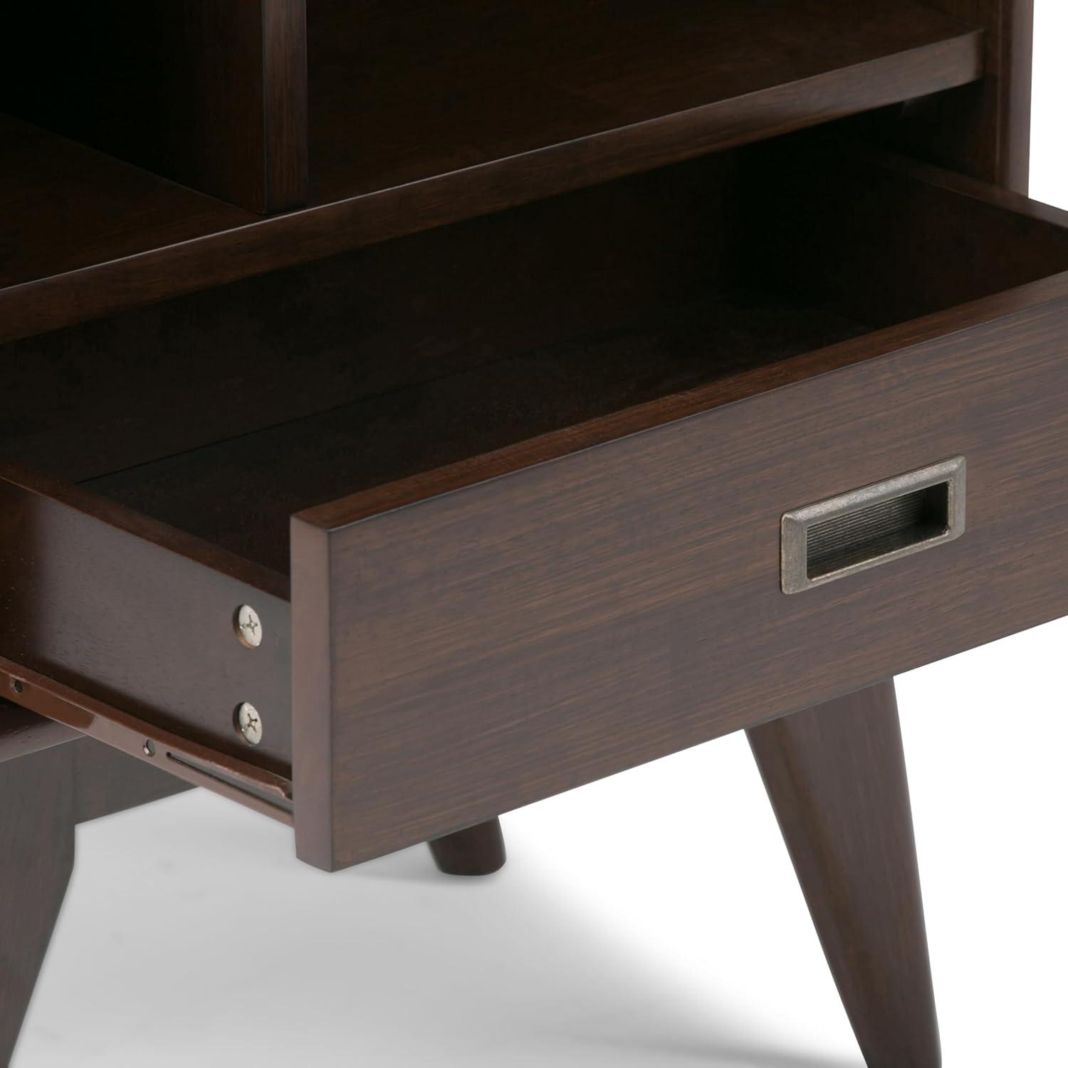 Simpli Home Draper Storage Bookcase