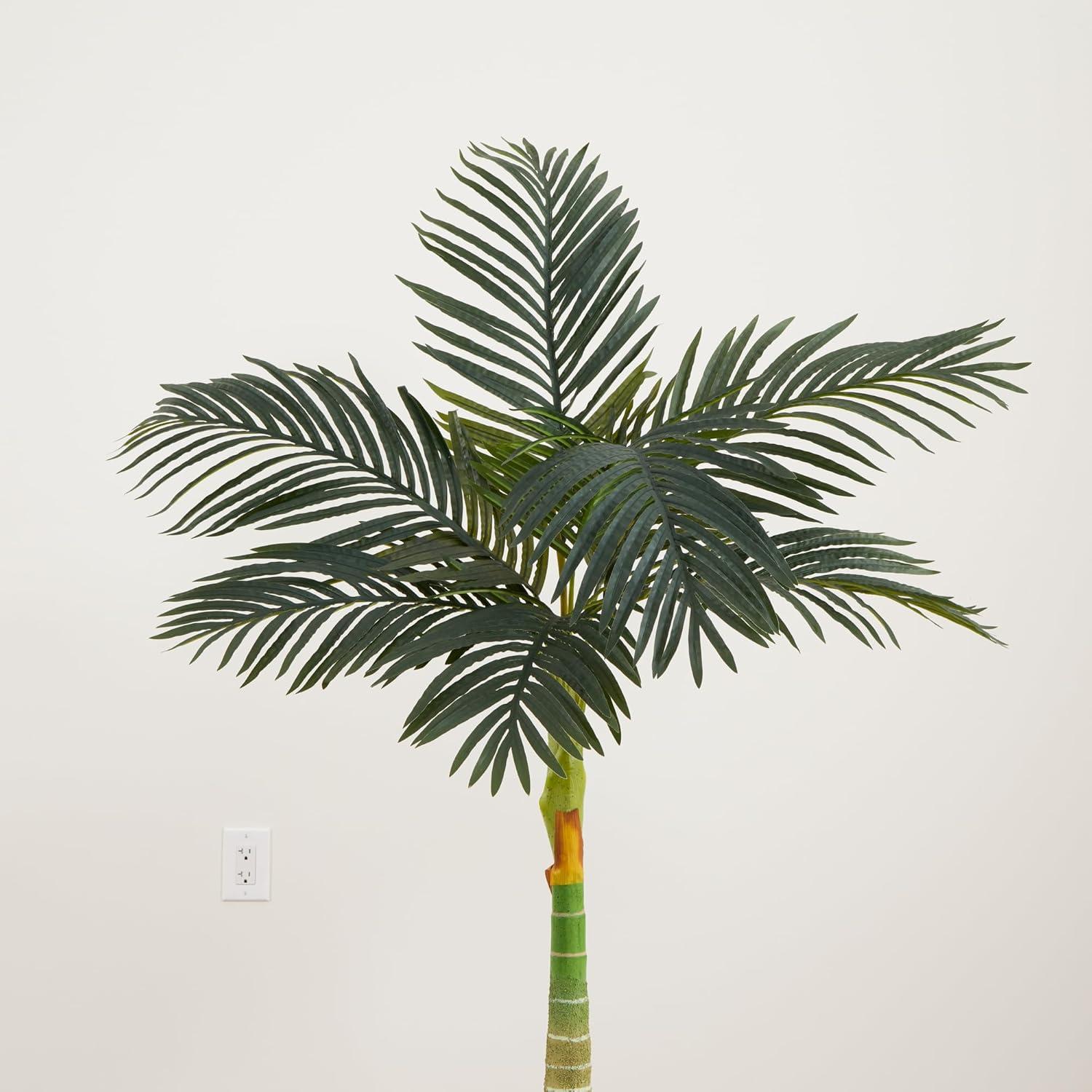 Nearly Natural 4ft. Artificial Golden Cane Palm Tree (No Pot)