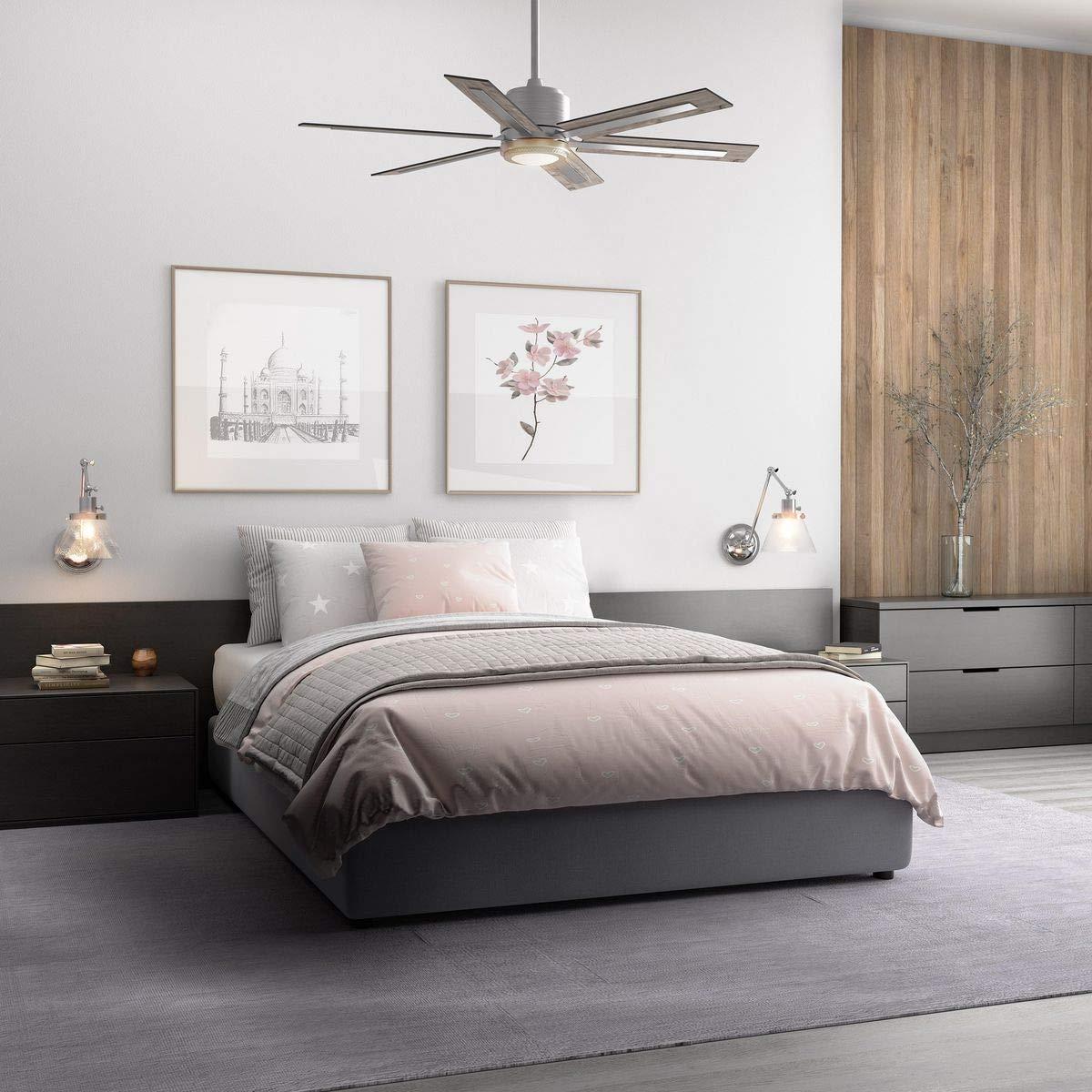 P2586-8130K-Progress Lighting-Glandon - Wide - Ceiling Fan - 1 Light - Handheld Remote in Transitional style - 60 Inches wide by 17.13 Inches