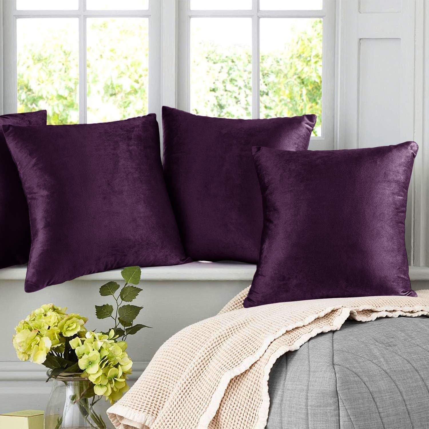 Velvet Pillow Cover (Set of 4)