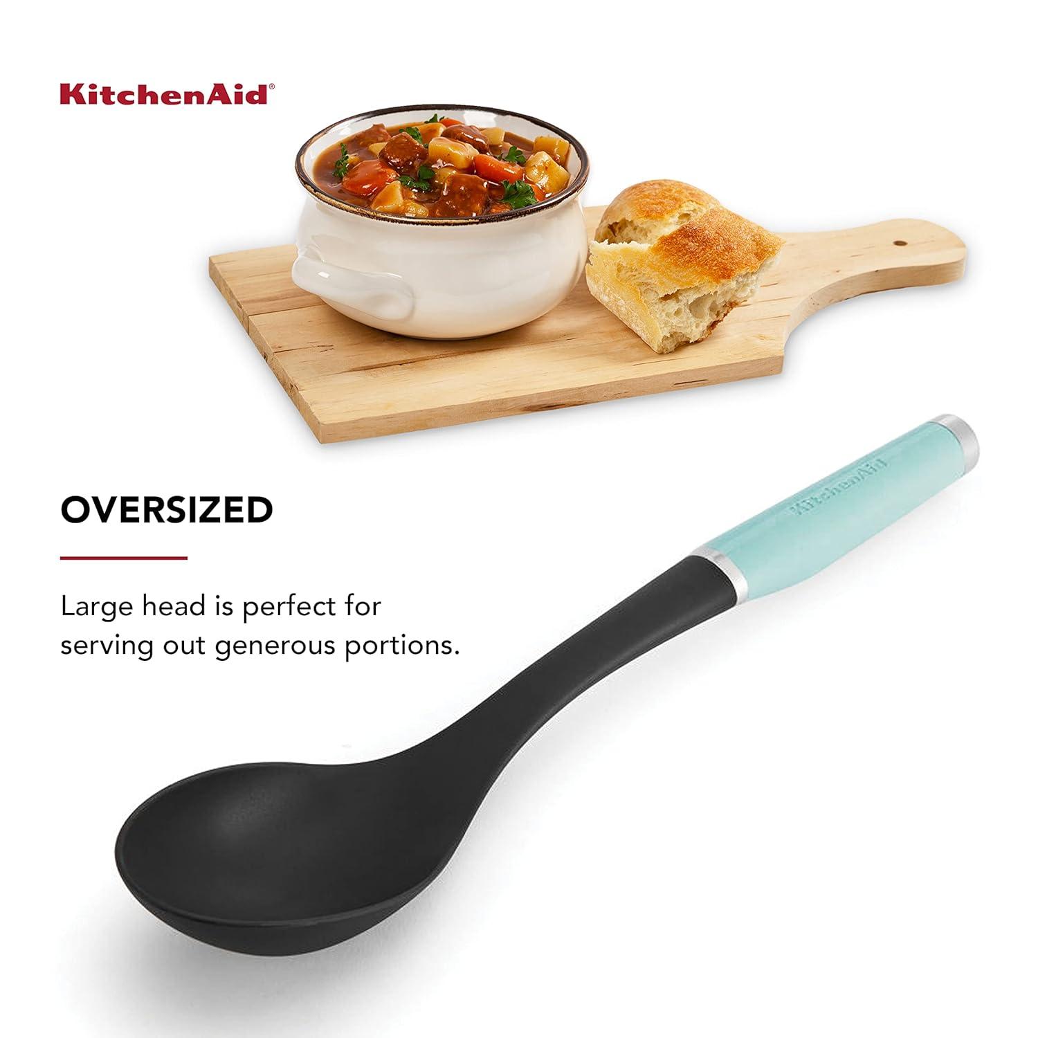 Aqua Nylon Heat-Resistant Basting Spoon