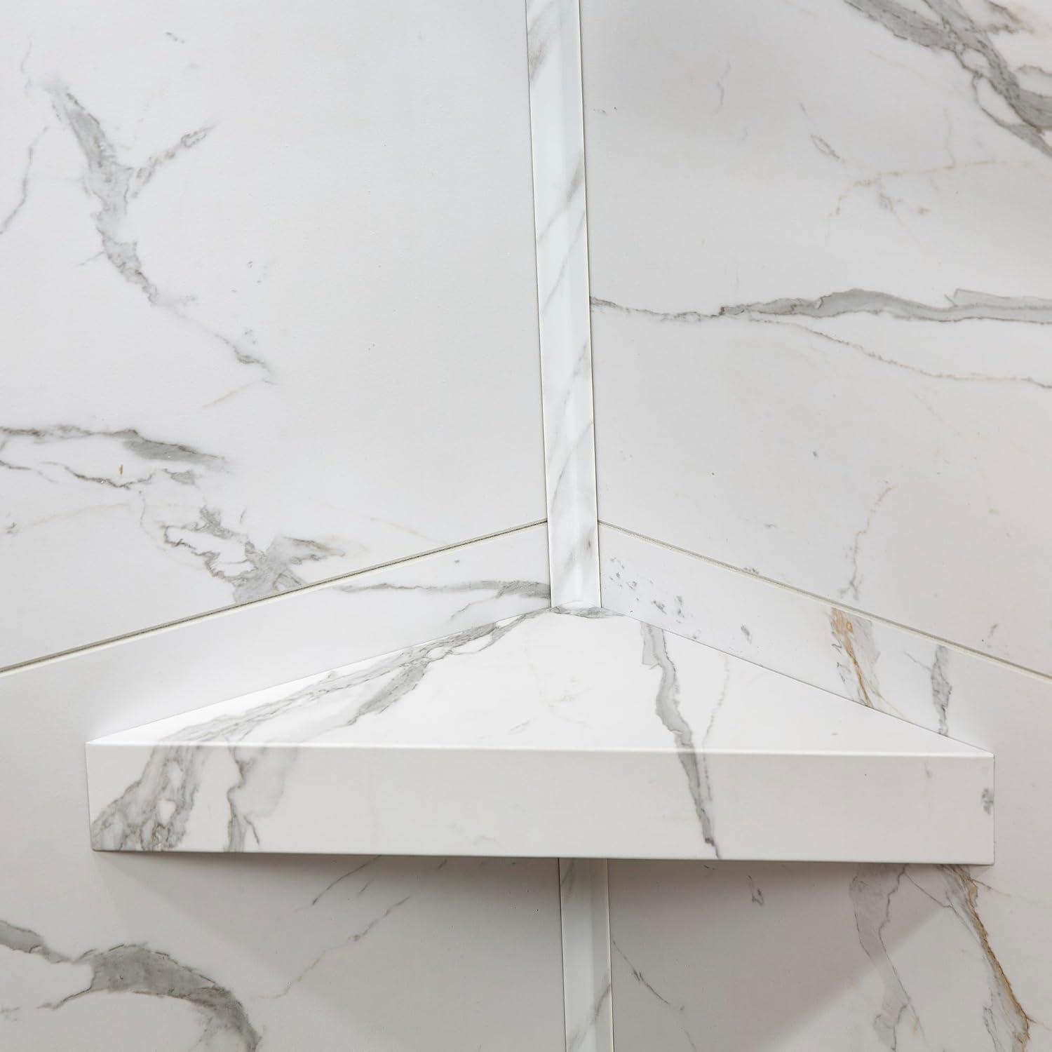 Palisade Palisade 78in x 60in x 32in Waterproof Vinyl Shower Surround Kit with Accessories in Urban Glacier