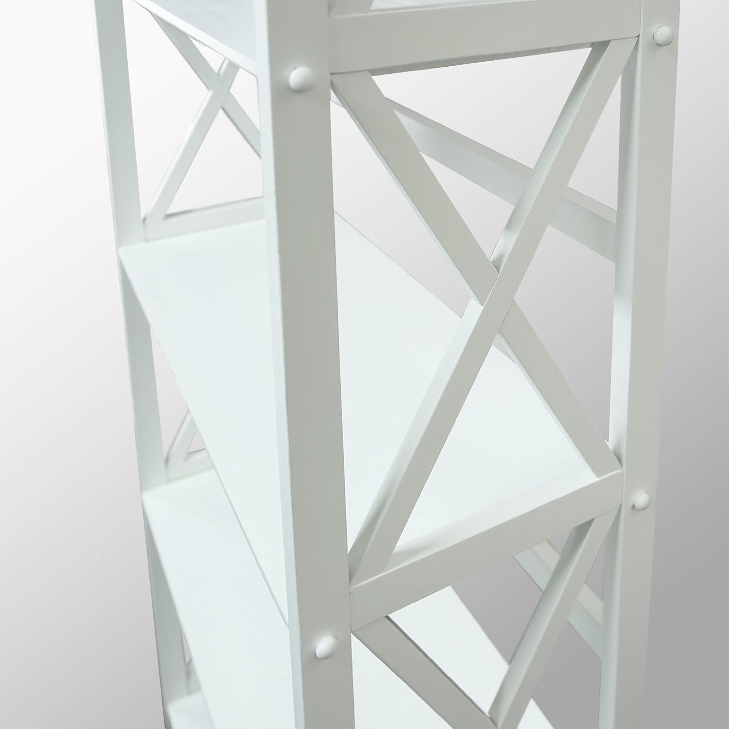 Casual Home Montego Shelf Bookcase-Color:White,Size:5-Shelf