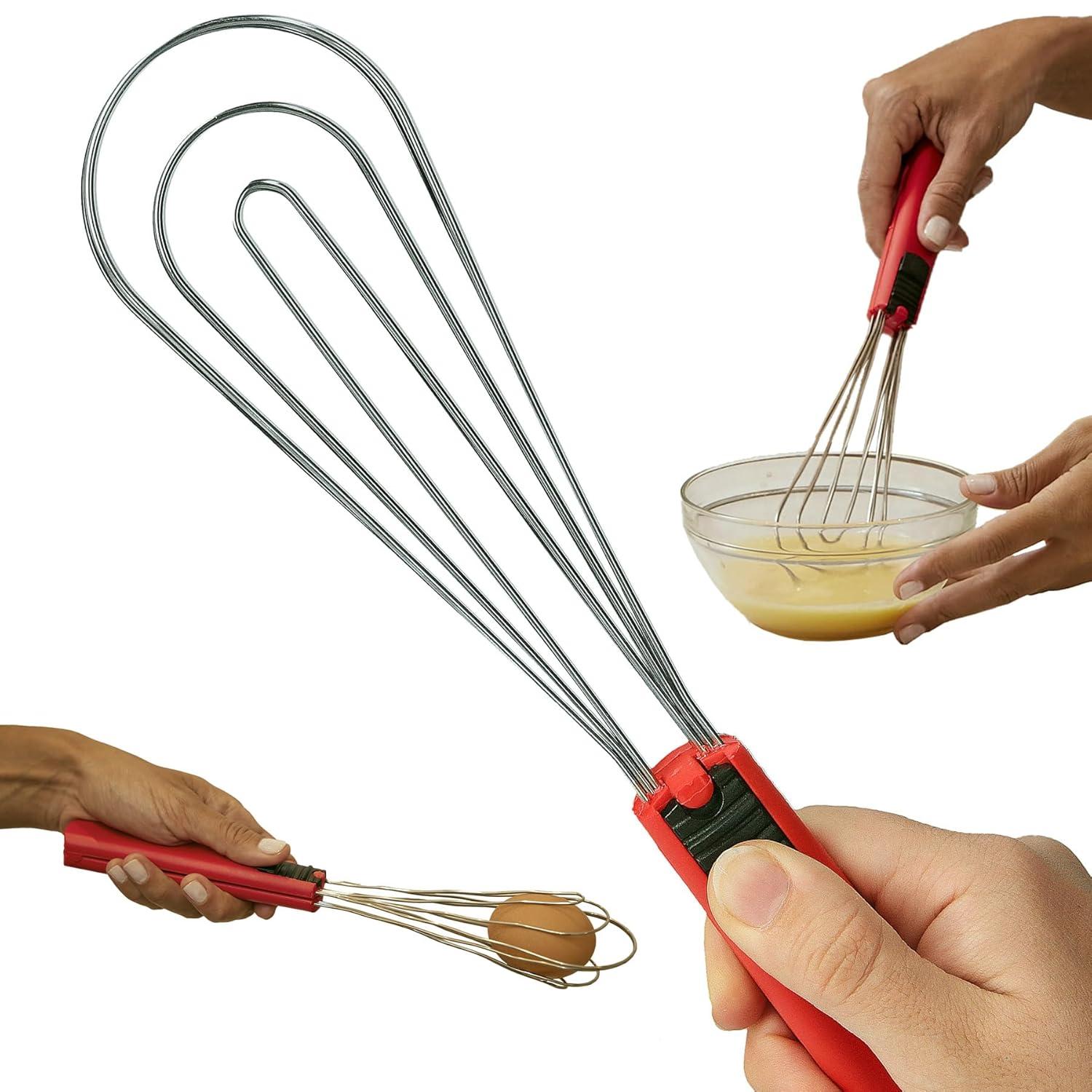Cooks Innovations Foodie Tongs for Cooking - Dishwasher Safe 6-In-1 Kitchen Gadget - Red