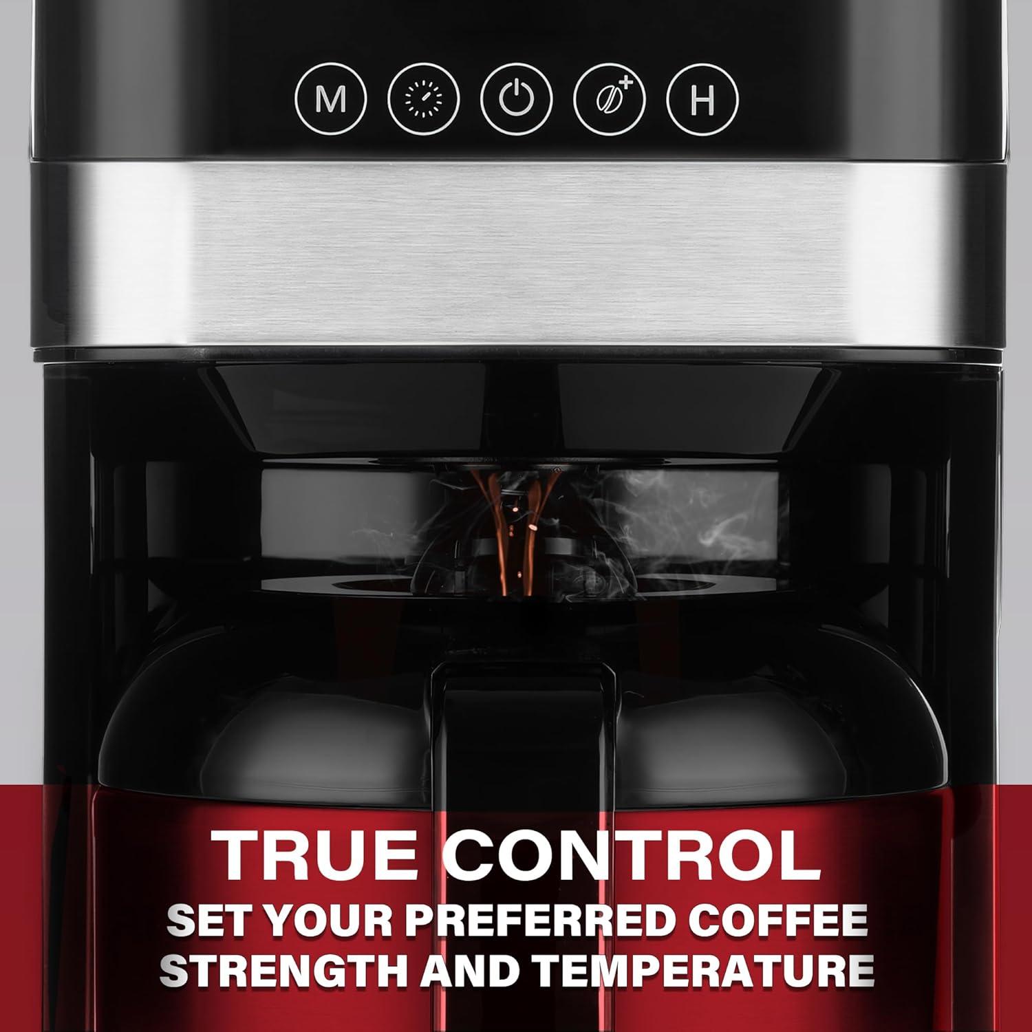 Melitta MCM010PULBK1 Melitta Aroma Tocco 8-cup Drip Coffee Maker With Thermal Carafe And Touch Control Display