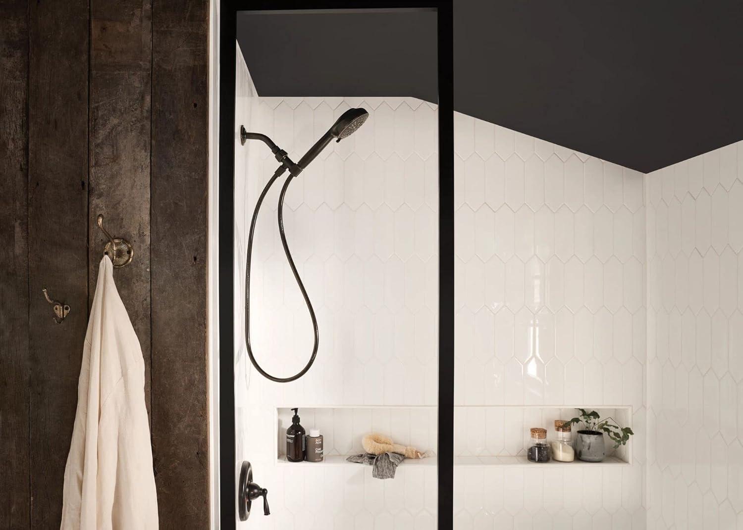 Moen Hydro Energetix Mediterranean Bronze Nickel 7-Function Handheld Shower Head, 200H0BRB