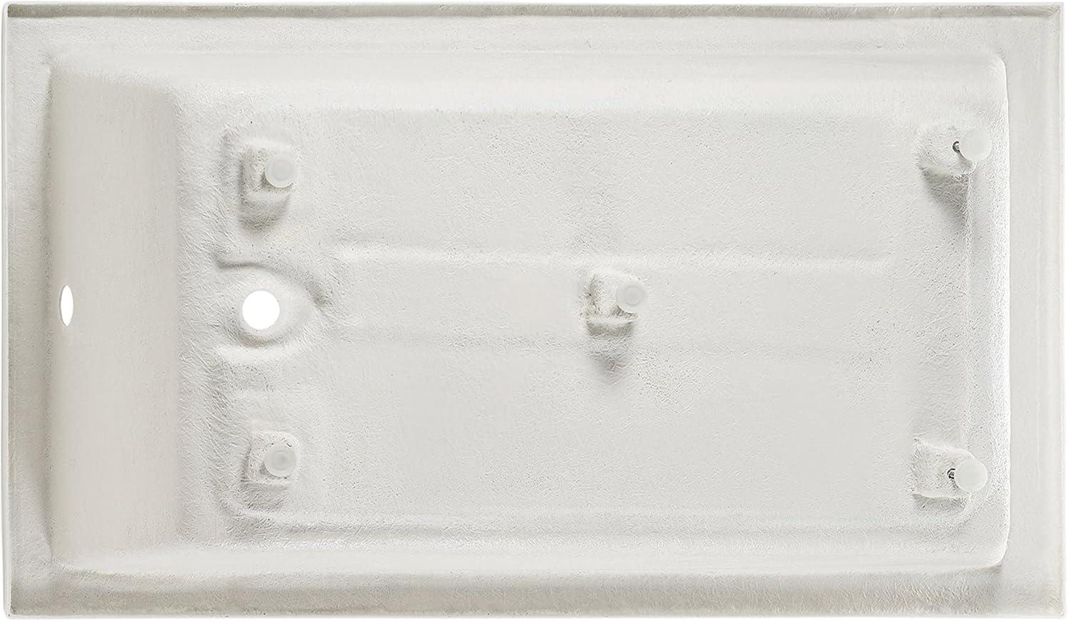 Voltaire 54" x 30" Acrylic Glossy White, Alcove Bathtub