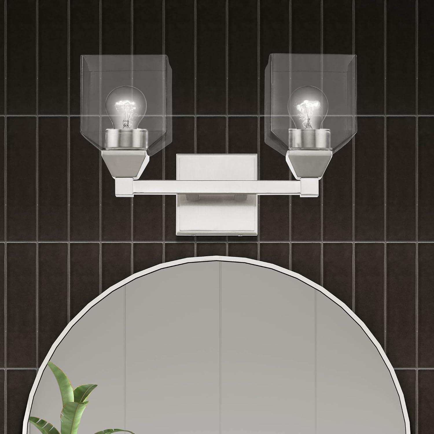 Livex Lighting Aragon 2 - Light Vanity in  Brushed Nickel