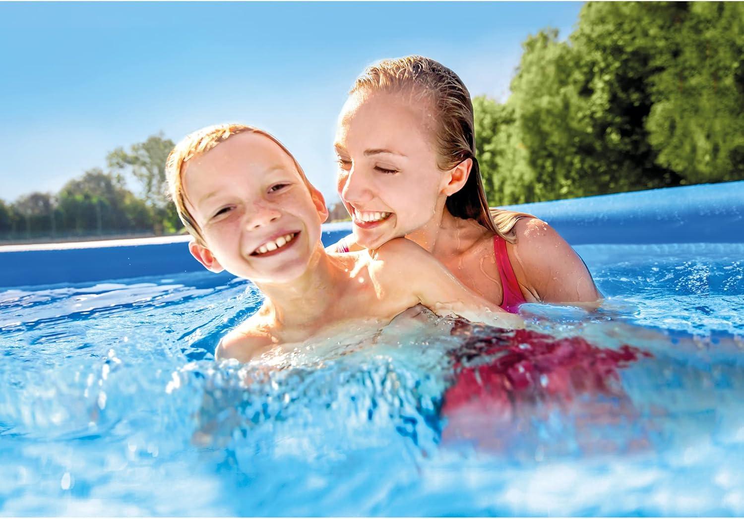 Intex Plastic Round Inflatable Pool 33'' H x 180'' W x 180'' L , with Pump Included
