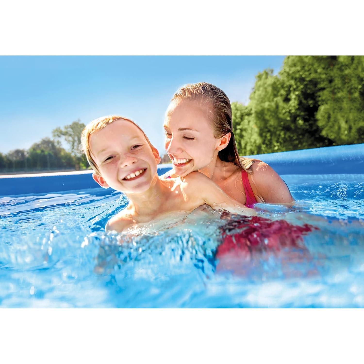 Intex Plastic Round Inflatable Pool 33'' H x 180'' W x 180'' L , with Pump Included
