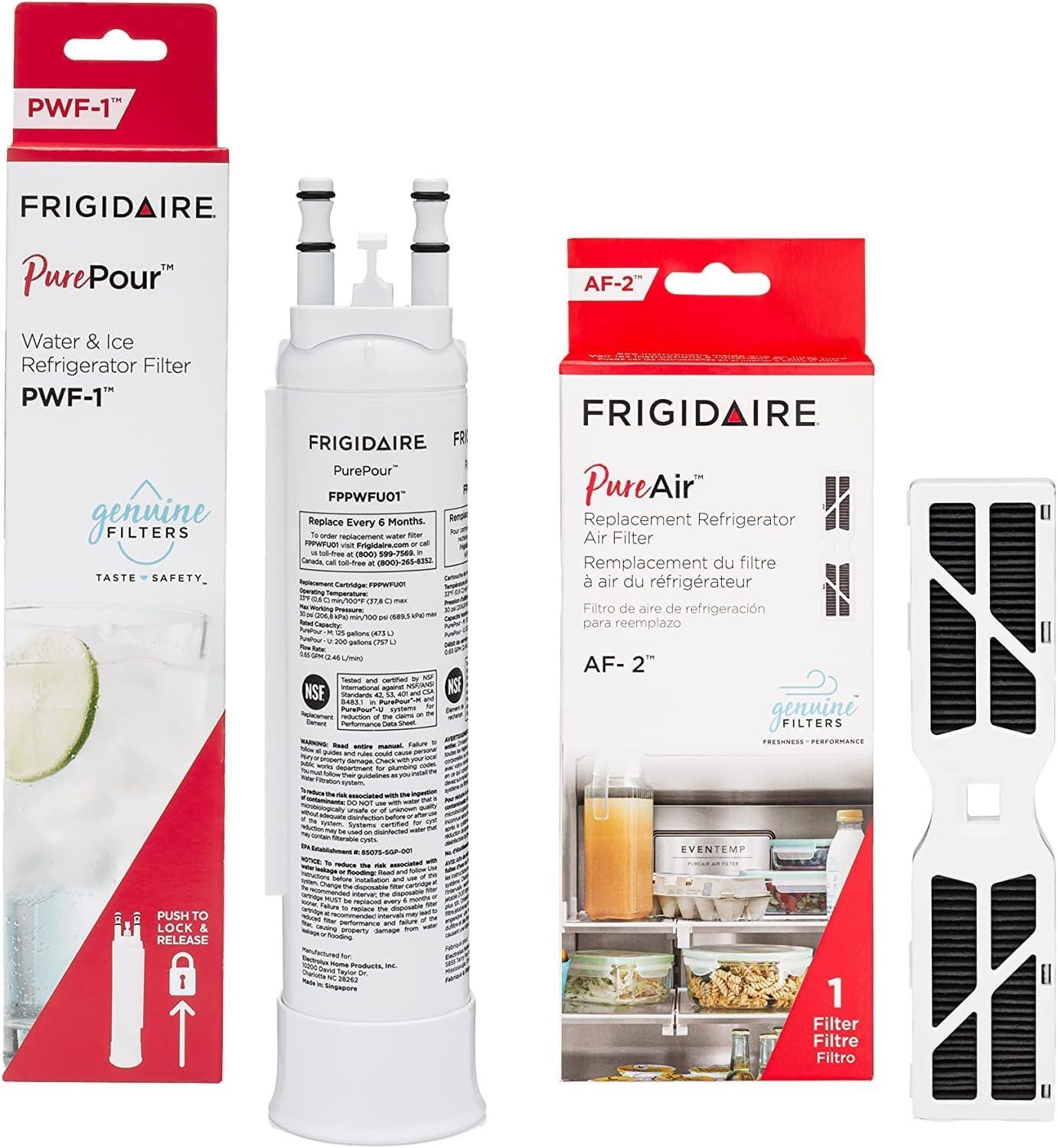 Frigidaire PurePour PWF-1 and PureAir AF-2 Water and Air Filter Kit