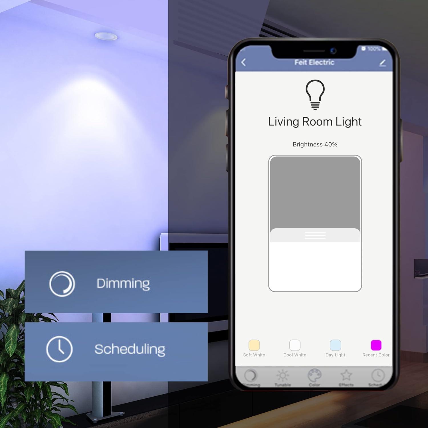 Feit Electric PAR38 E26 (Medium) LED Smart Bulb Color Changing 90 Watt Equivalence 1 pk