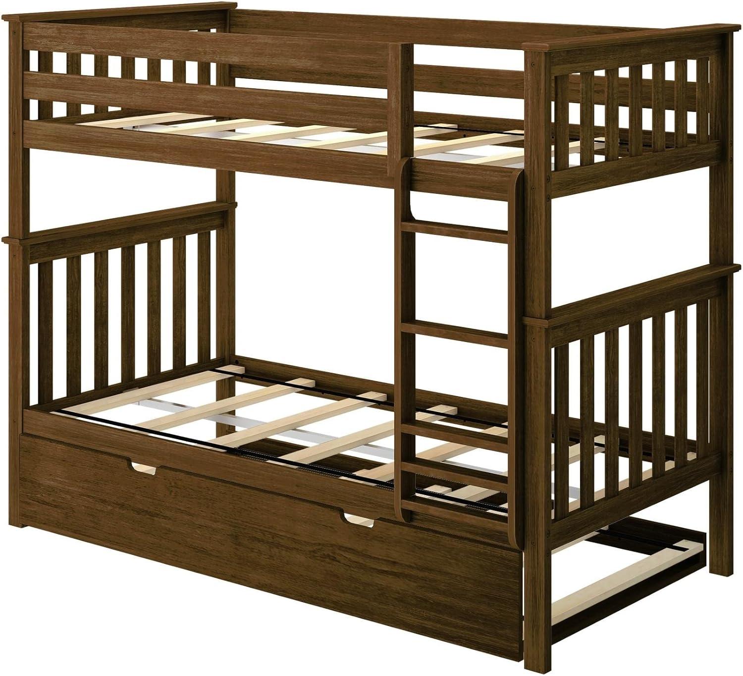 Max & Lily Twin over Twin Bunk Bed with Trundle