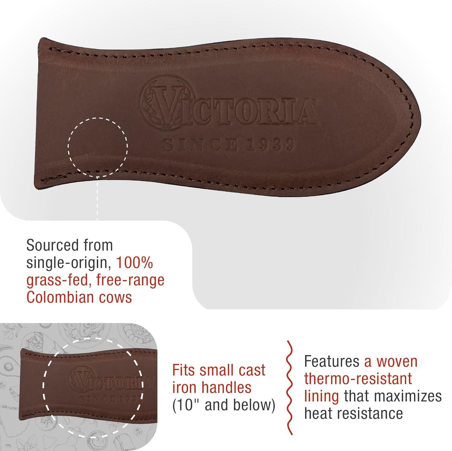 Victoria Small Brown Leather Hot Handle Holder