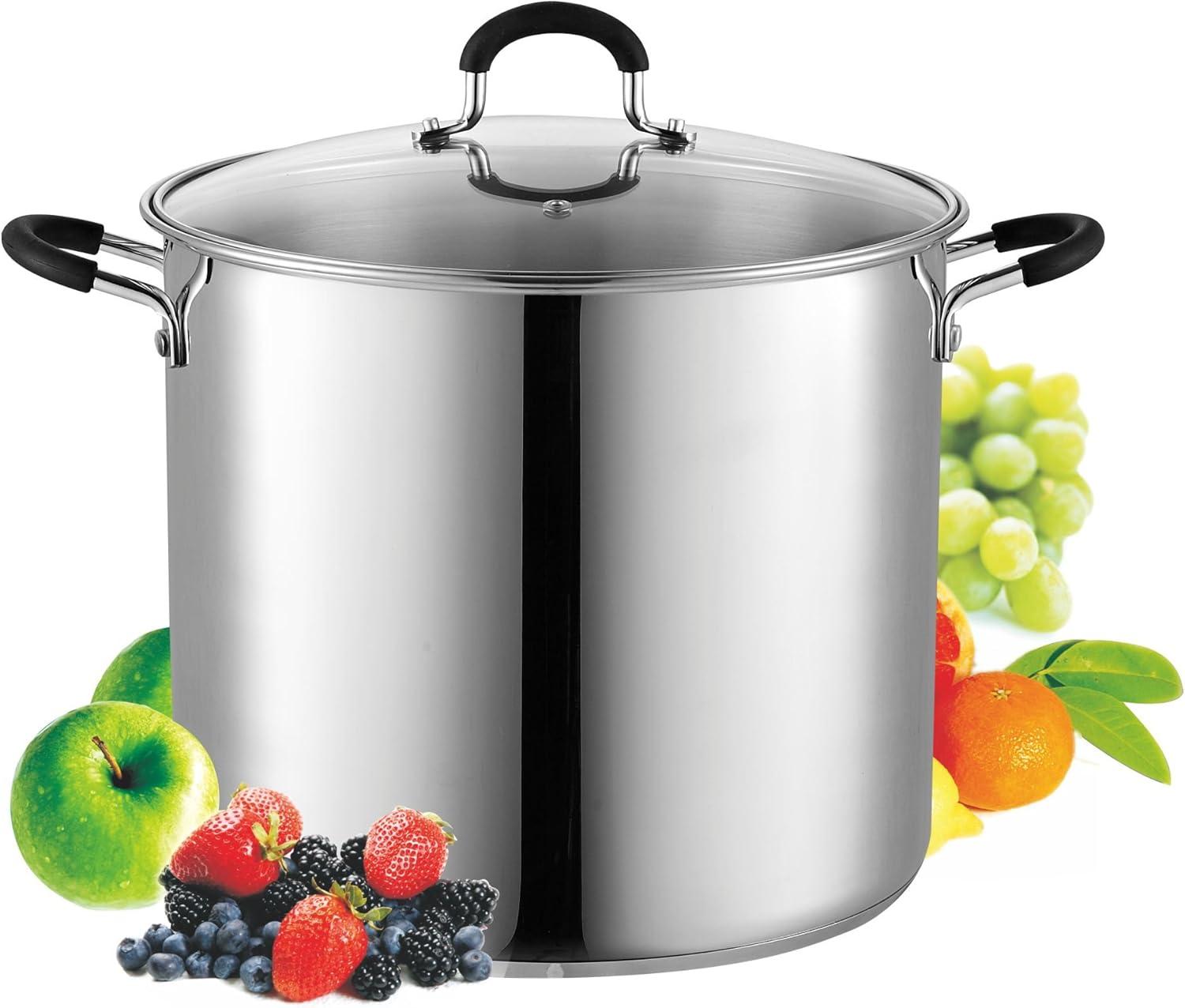 Cook N Home Professional Stainless Steel Stockpot with Lid