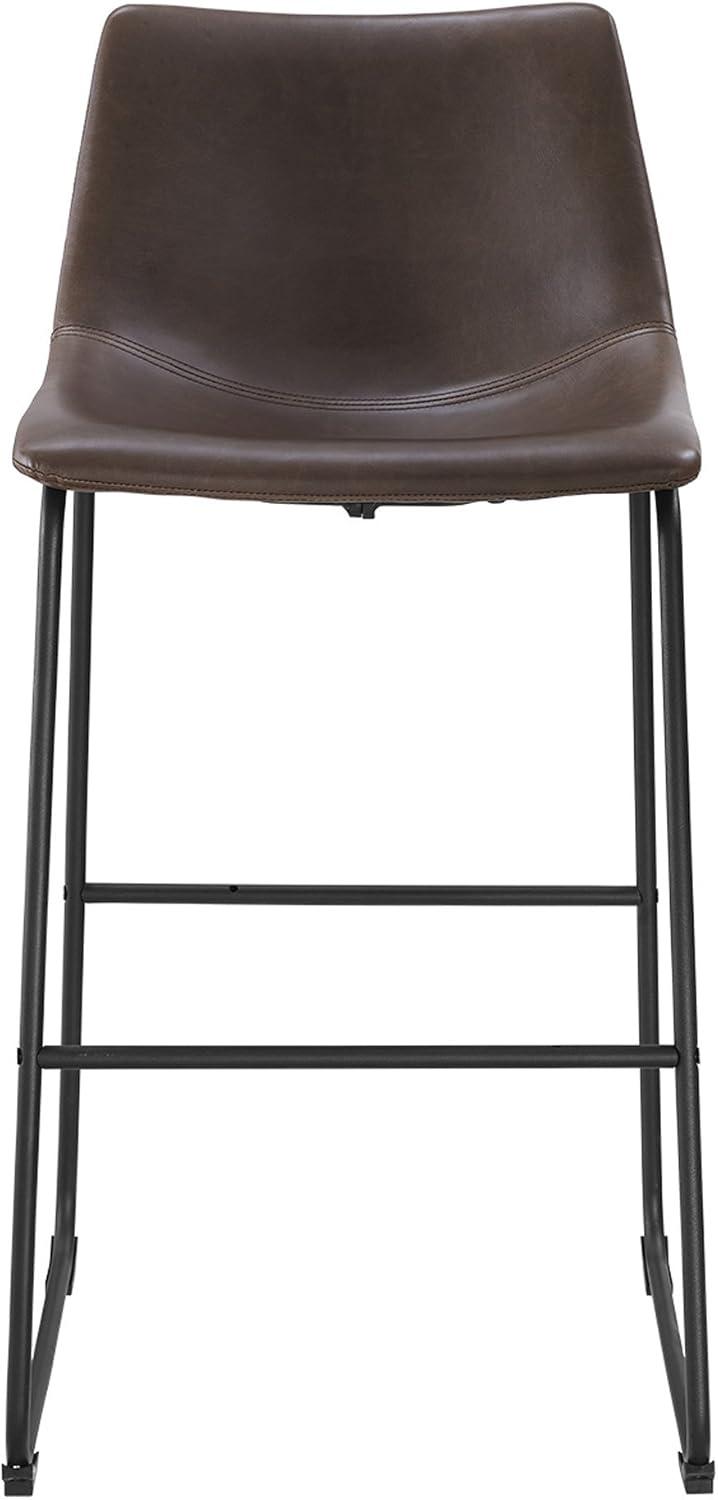 Keighley Upholstered 24.25'' Counter Stool with Metal Frame Jalasha