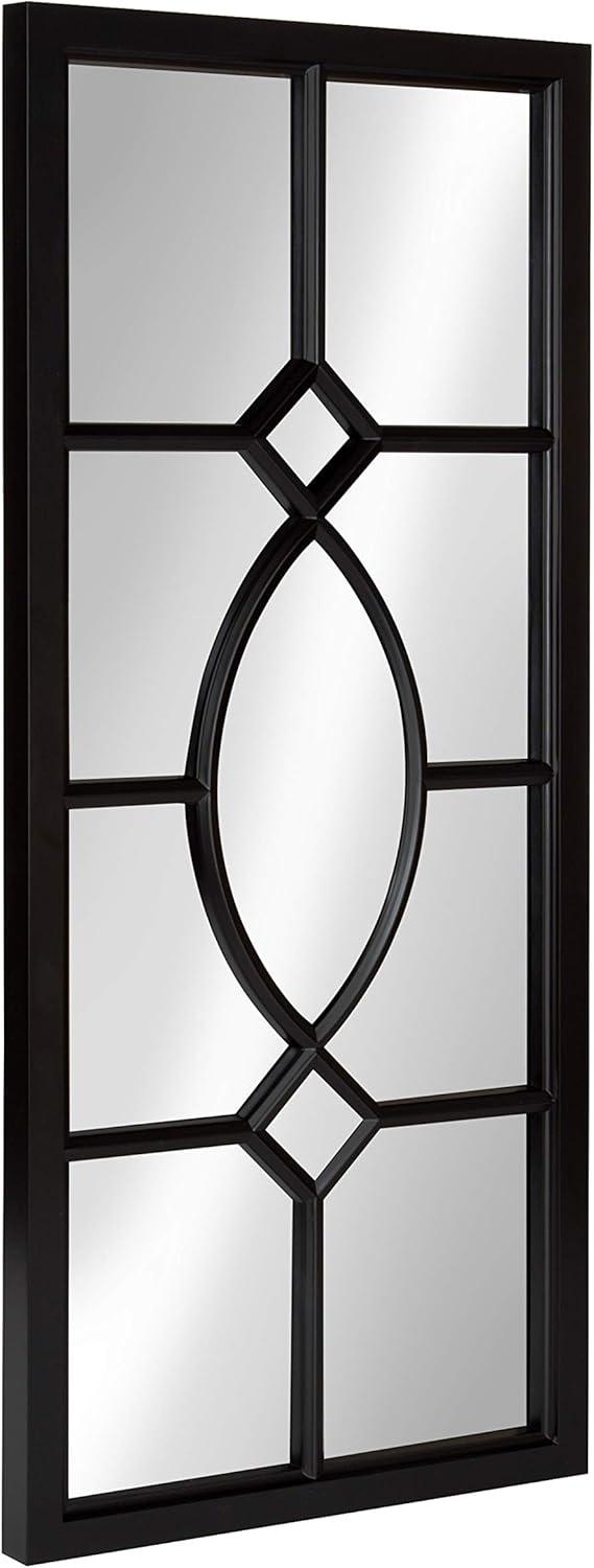 13&#34; x 30&#34; Cassat Framed Wall Accent Mirror Black - Kate and Laurel