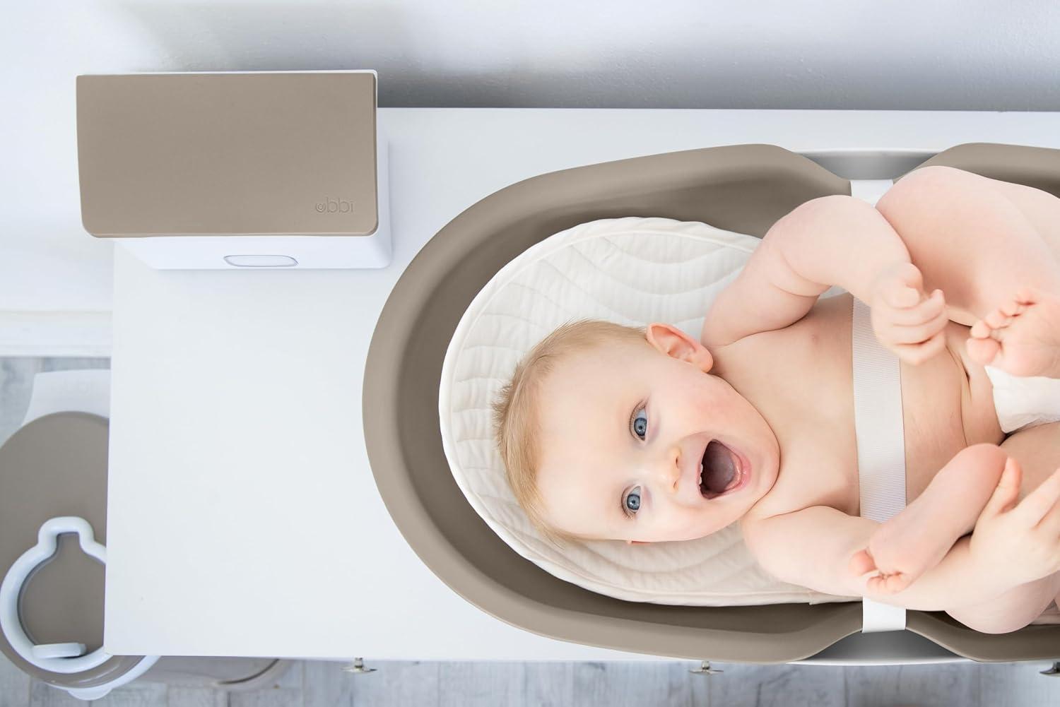 Ubbi Quilted Reusable Changing Pad Liner Covers - White