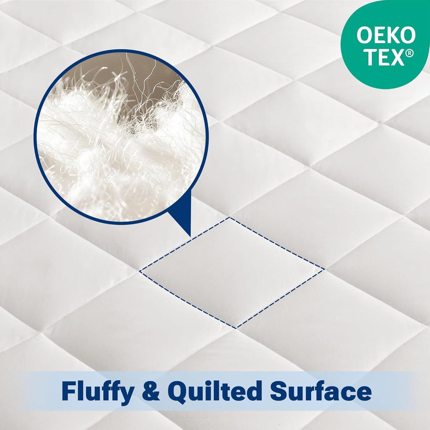 Sleep Philosophy Full Amity Waterproof Sofa Bed Mattress Pad: Microfiber Protector, Quilted, Water-Resistant