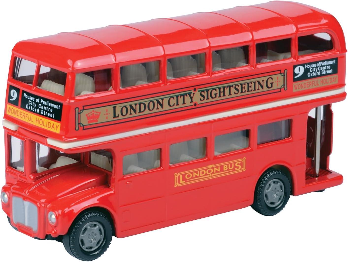 5 inch London City Sightseeing Double Decker Tour Bus Scale Diecast Metal Model
