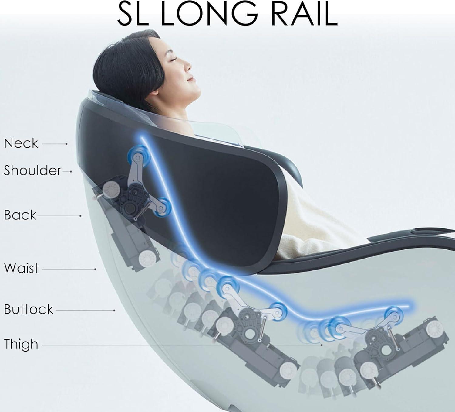 Synca Wellness Synca CirC 3 Zero Gravity Massage Chair with Reversible Ottoman, Black | Wayfair