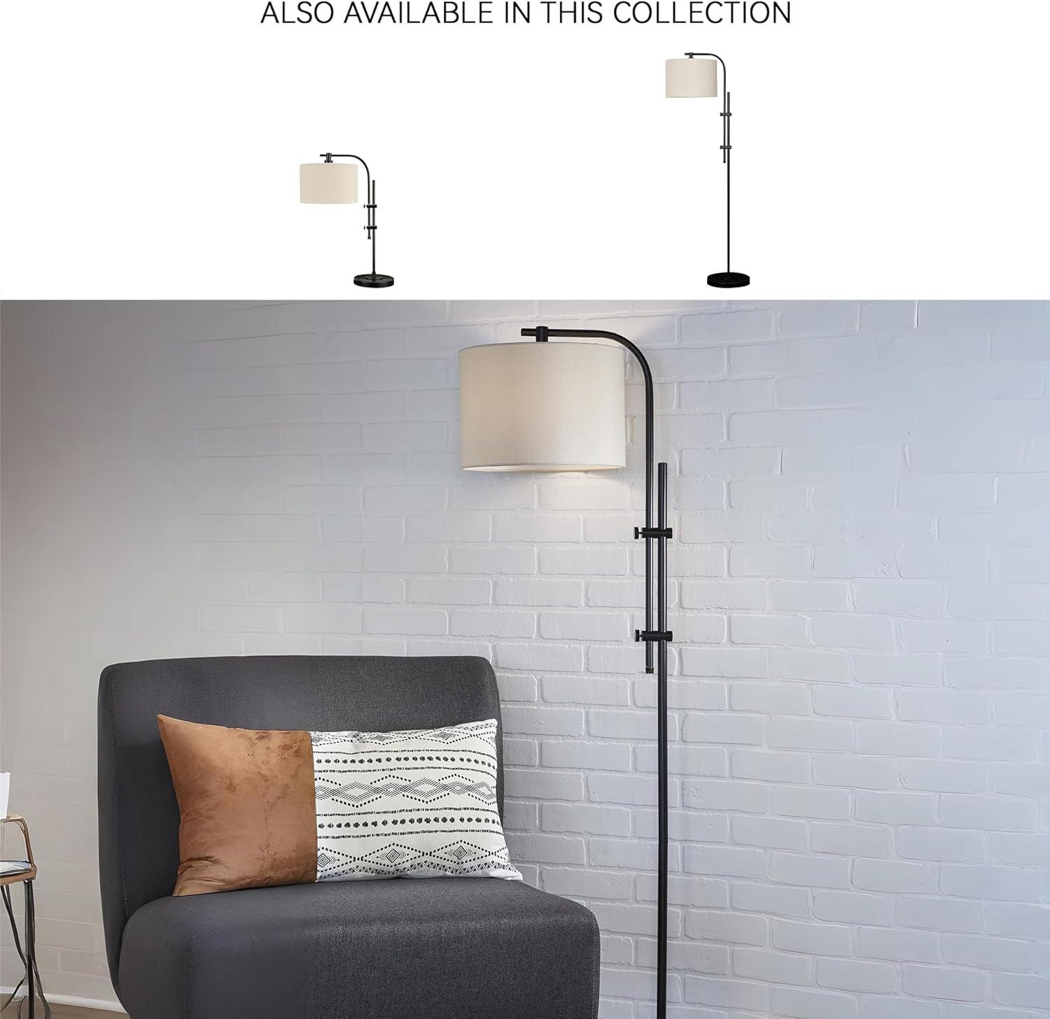 Baronvale Metal Floor Lamp Brass - Signature Design by Ashley: Adjustable Arm, UL Listed, 100W, Modern Style