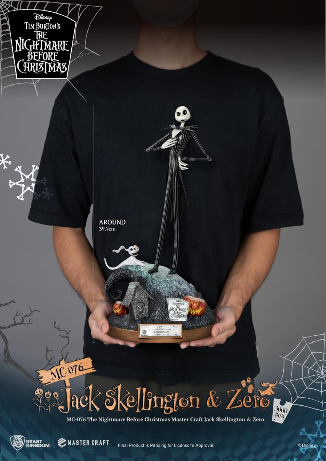 The Nightmare Before Christmas Master Craft Jack Skellington & Zero