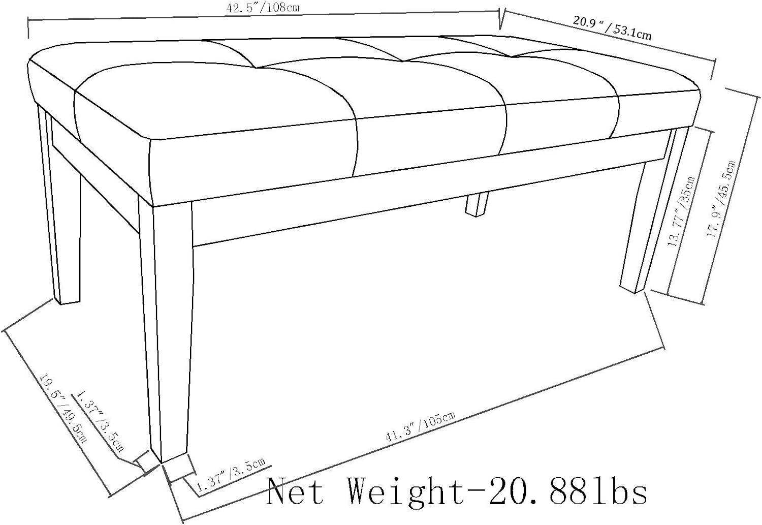 Lacey Upholstered Bench