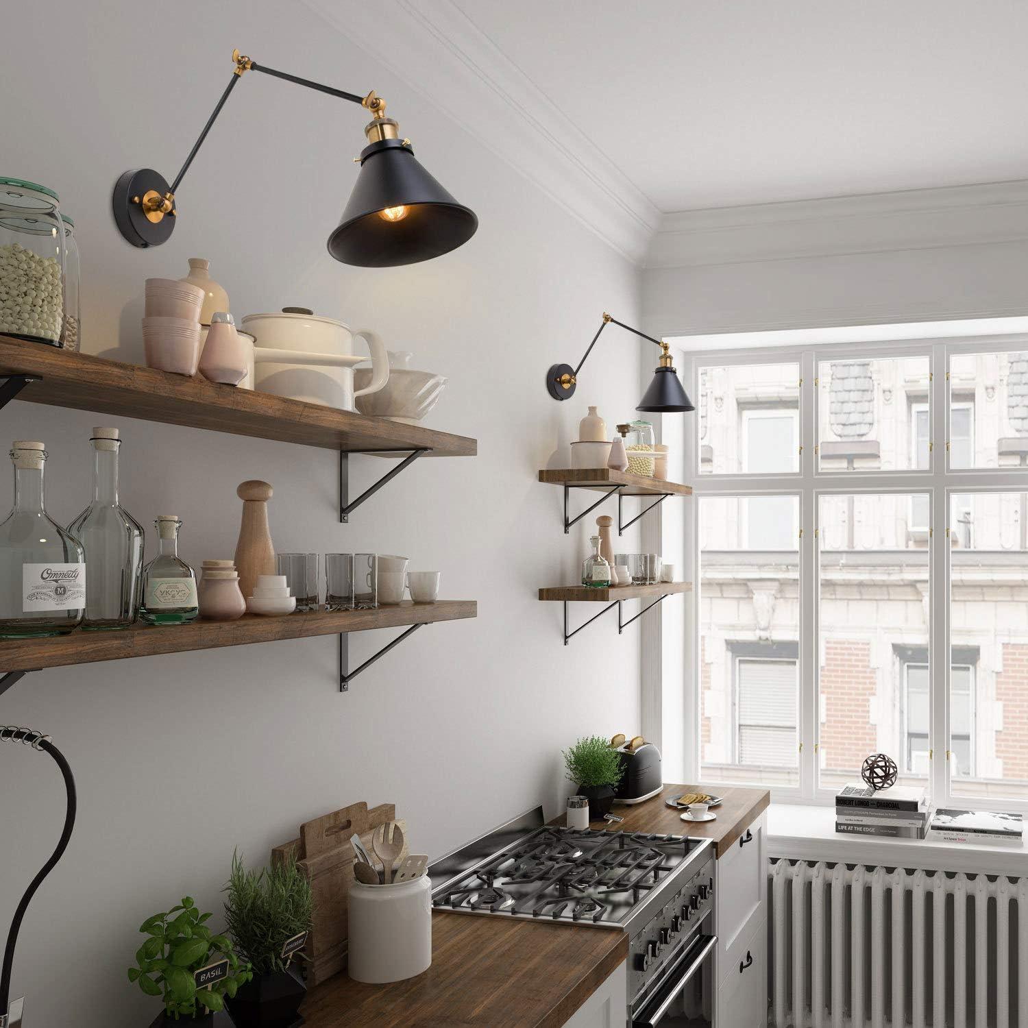 7.3-in W 1-Light Black Modern/Contemporary LED Wall Sconce for Dressing Room, Powder Room