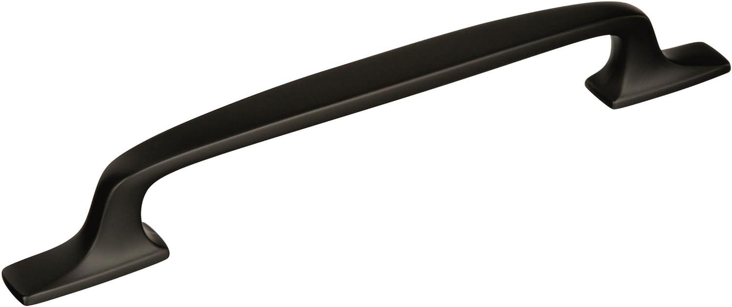 Amerock Highland Ridge 6-5/16 inch (160mm) Center-to-Center Black Bronze Cabinet Pull