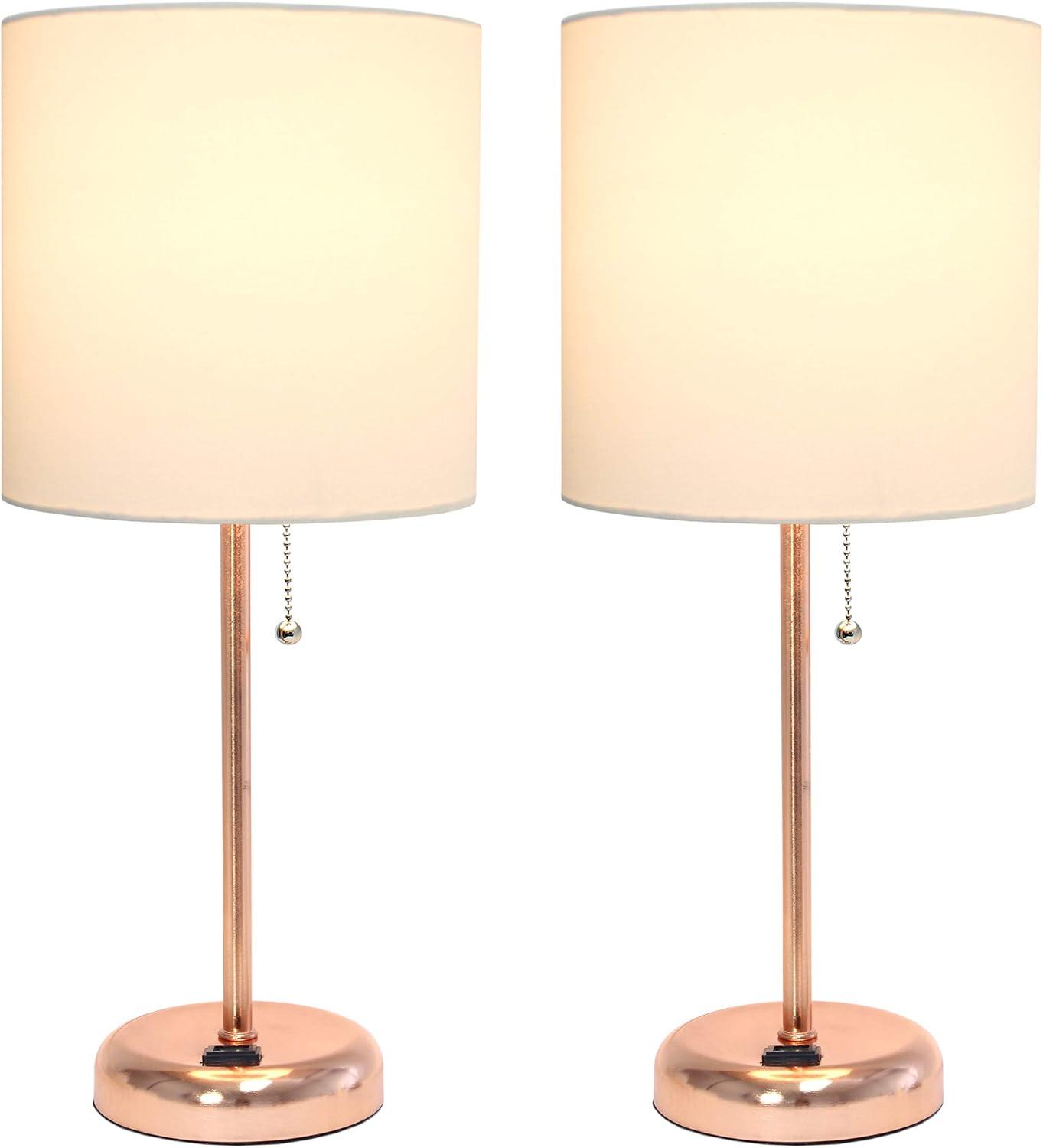 LimeLights Stick Lamp with Charging Outlet - Set of 2
