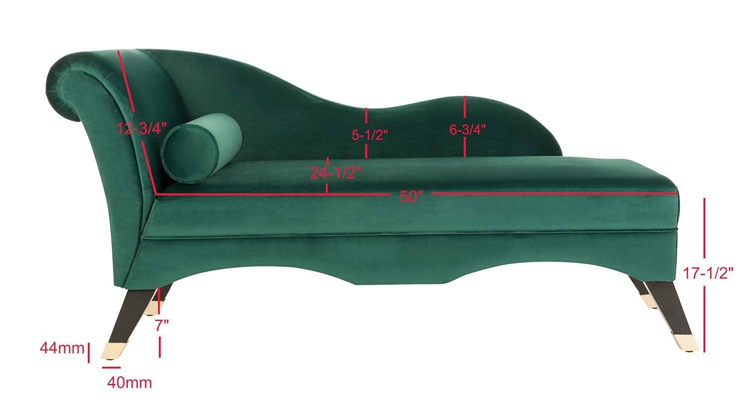Willa Arlo™ Interiors Schumacher Velvet Chaise Lounge