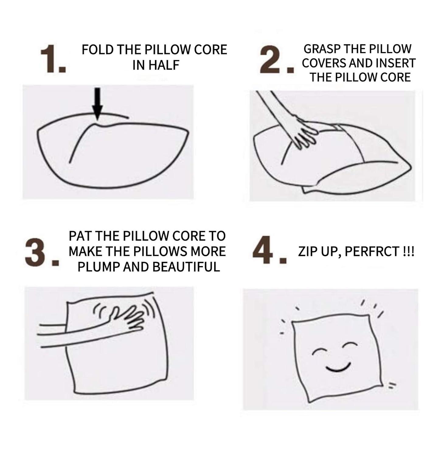 ZLINA Home Decorative Set of 4 Throw Pillow Covers Gold Foil Geometric Pillow Covers 18 ×18 Inch Cushion Covers for Couch Sofa Bedroom(White and Gold)