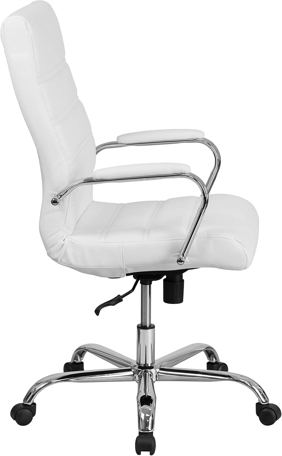 Flash Furniture High Back Executive Swivel Office Chair with Metal Frame and Arms