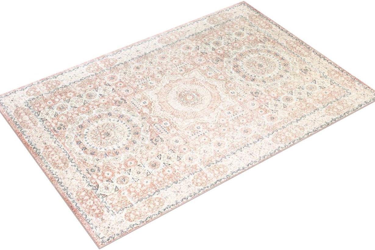 Rugs America Harper Pink Transitional Vintage Area Rug