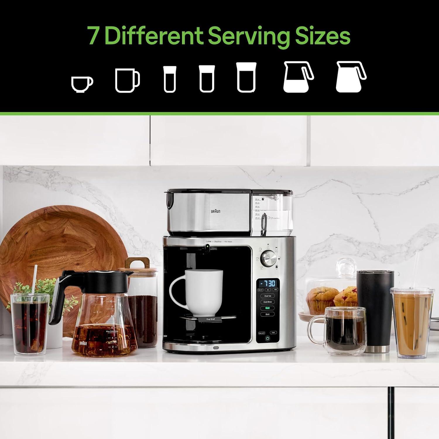 Braun ® MultiServe Plus 10-Cup Drip Coffee Maker with Cold Brew