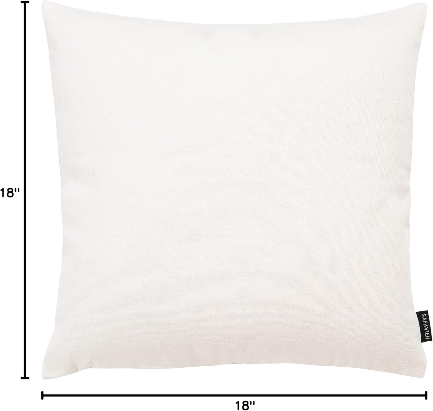 Safavieh Embroidered Cotton Reversible Throw Pillow